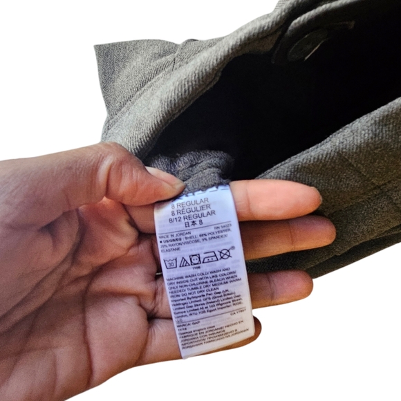 Gap High Rise Wide Leg Cropped Dress Pants Size 8 - Picture 6 of 6